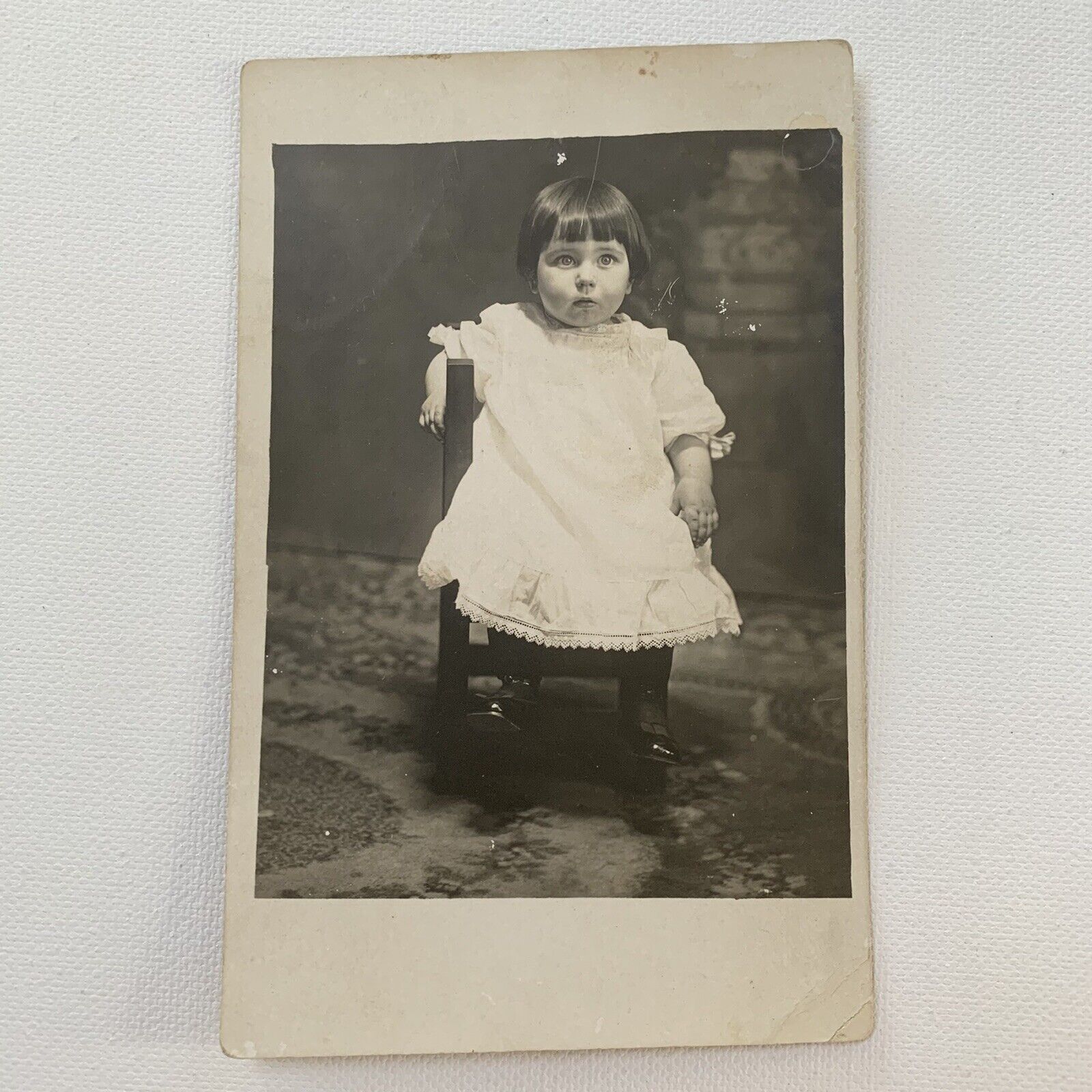 Antique Real Photograph Postcard RPPC Beautiful Little Girl ID Elizabeth Tidwell