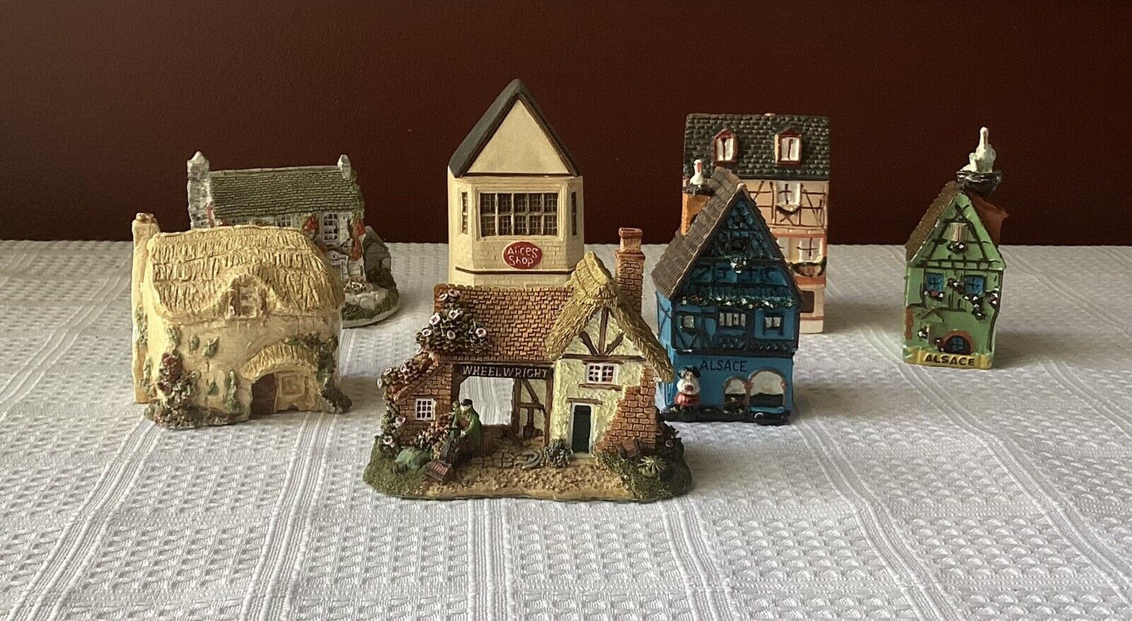 Collection Of 7 Vintage Various Miniatures House Figurines