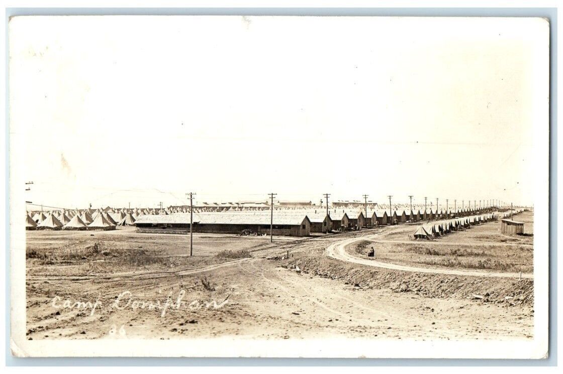 c1914-1918 WWI Camp Doniphan US Army View Lawton Oklahoma OK RPPC Photo Postcard