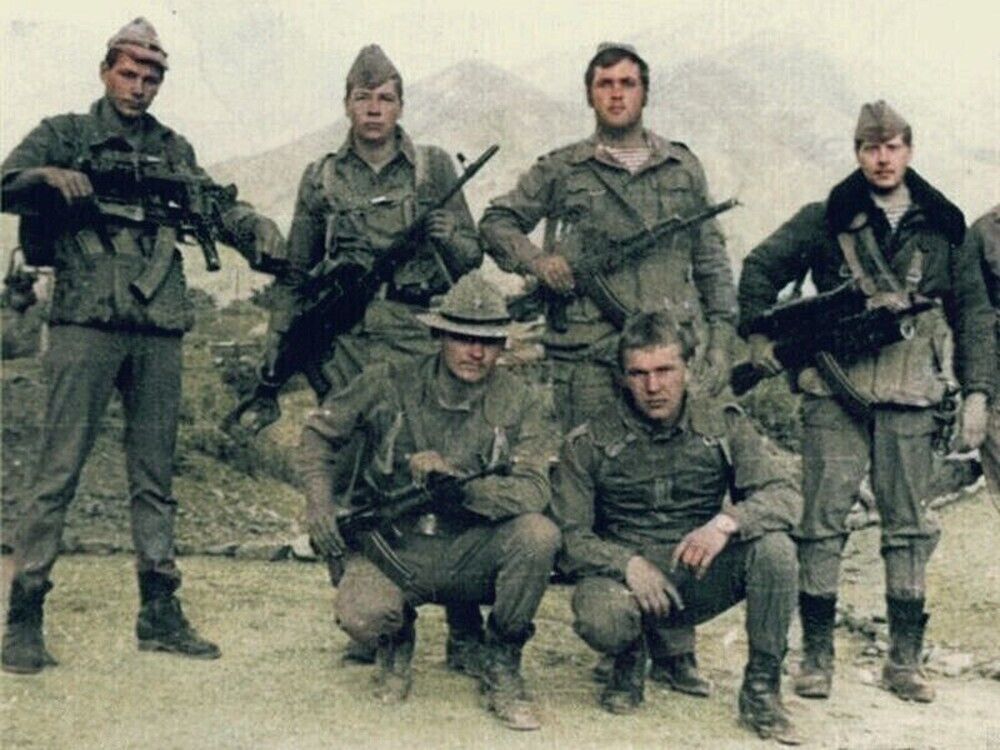 Soviet Air Force Technicians Staff Durable Winter Fur Semi-Coat USSR-Afghan War