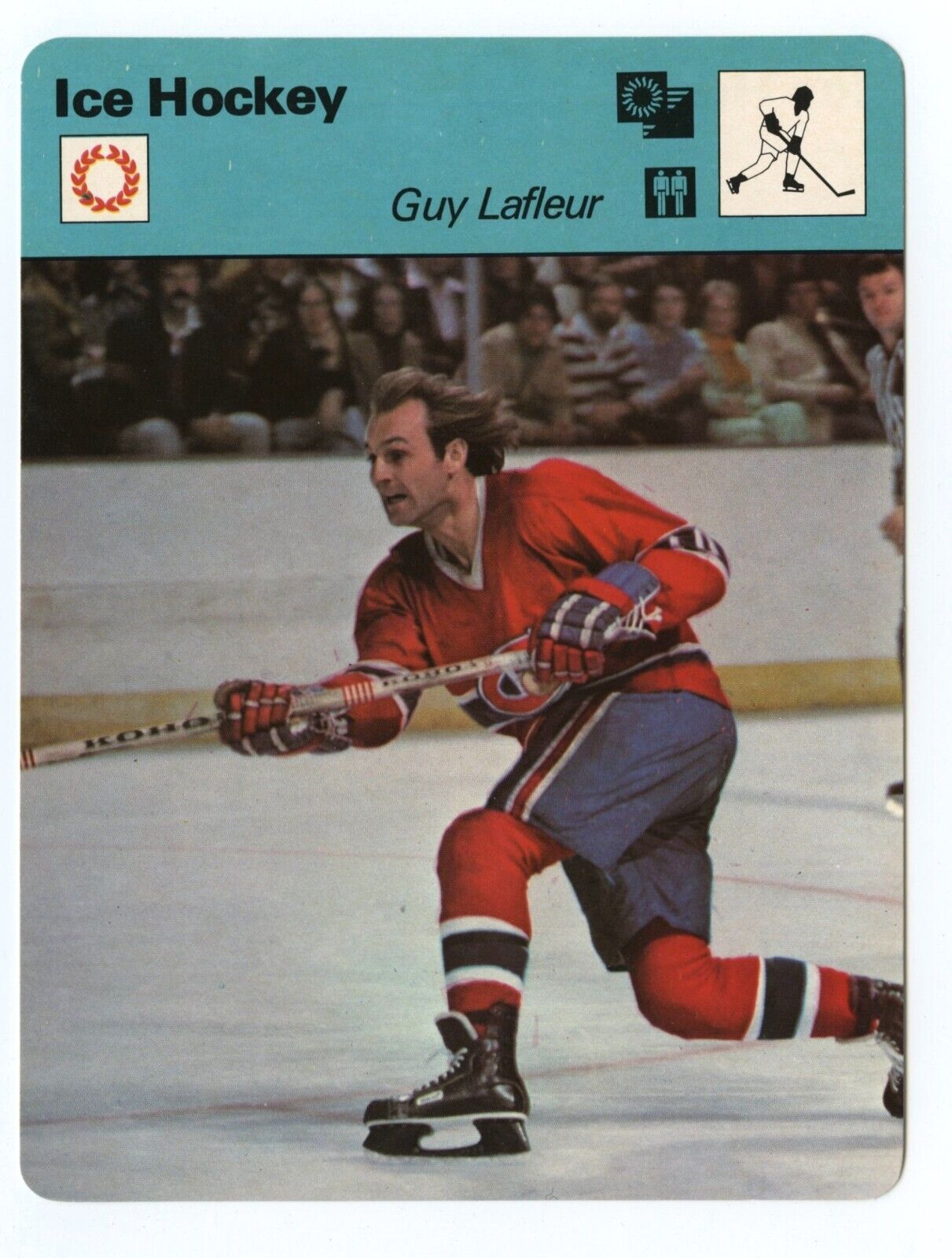 Guy Lafleur - Ice Hockey   Sportscasters Card 