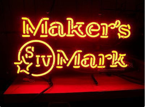 New Maker’s Mark Neon Light Sign Beer Lamp Man Cave Real Glass Handmade 24\