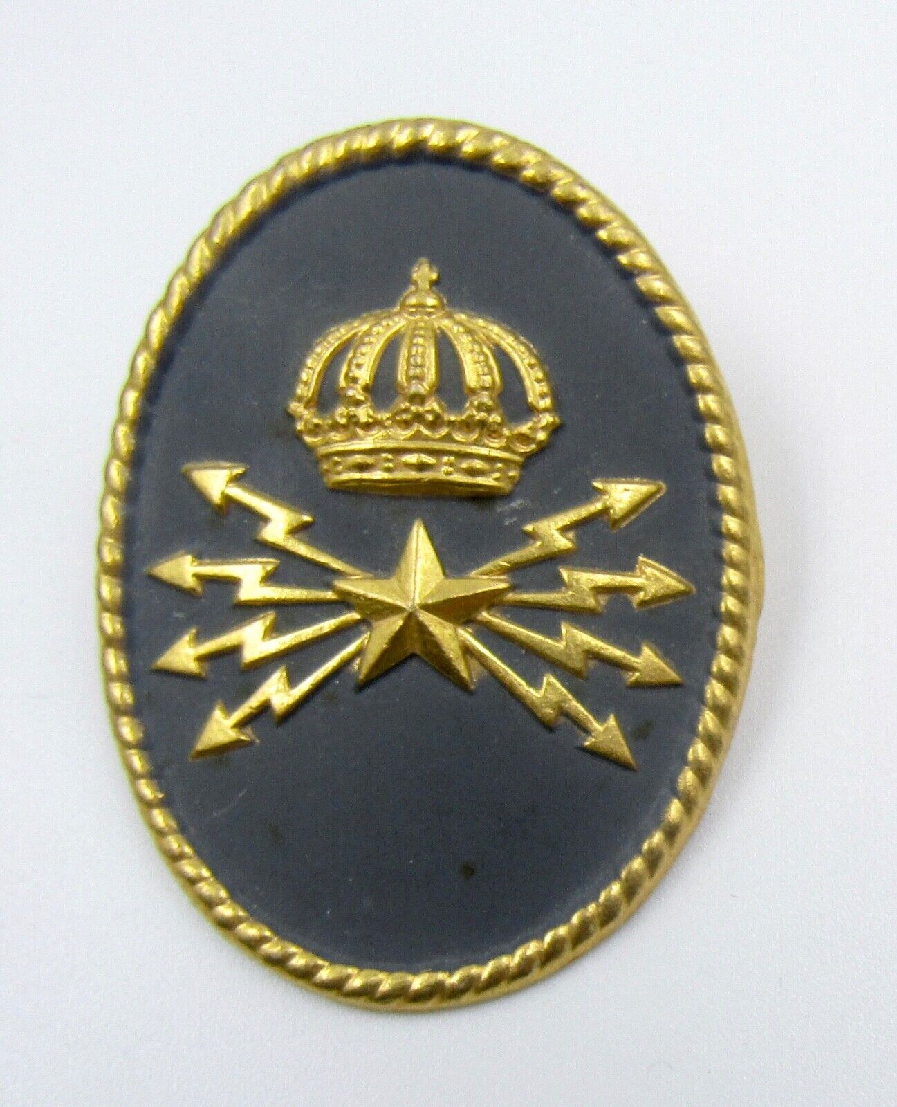 NICE VINTAGE SWEDEN ARMY - MILITARY INSIGNIA / BADGE - MADE BY SPORRONGS