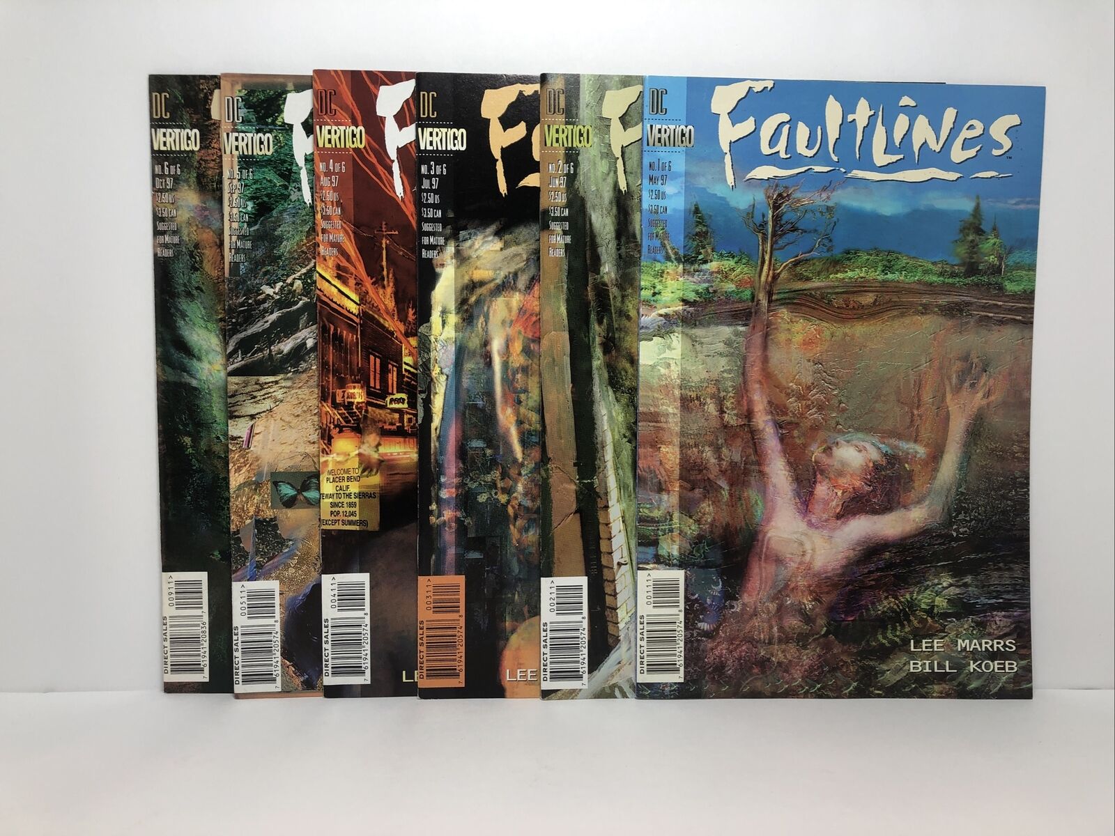 Faultlines #1-6 Complete Set - Vertigo/DC Comics 1997 Very Fine