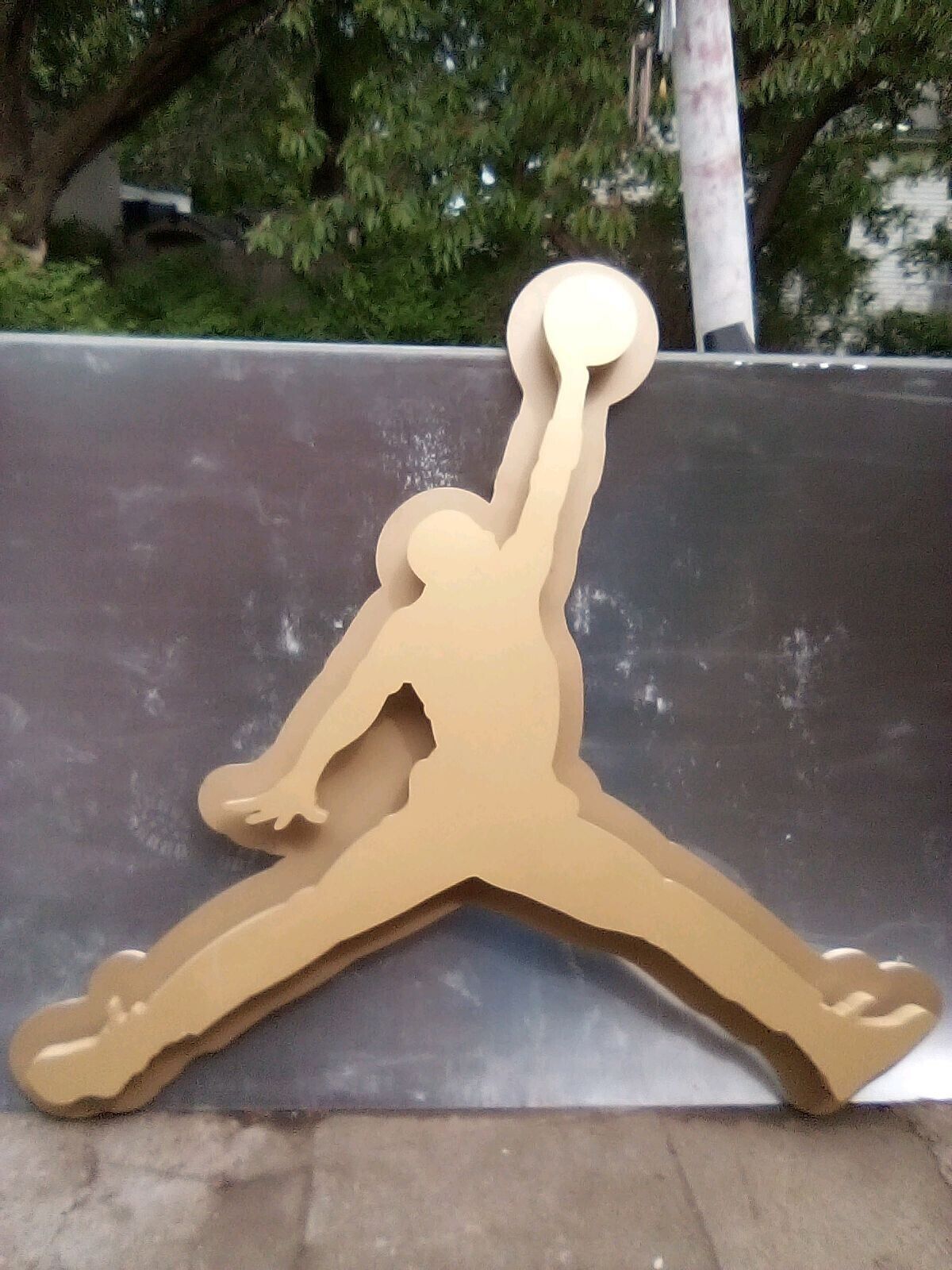 Jordan Jumpman Display Sign Nike Store New York 5.5ft tall 4.5ft wide Aluminum