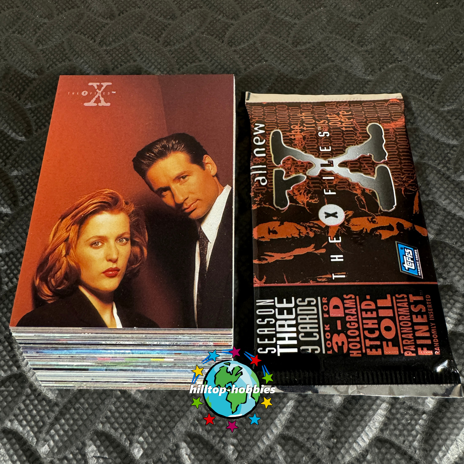 THE X-FILES SEASON 3 COMPLETE 72-CARD TV SHOW TRADING CARDS SET +WRAP 1996 TOPPS