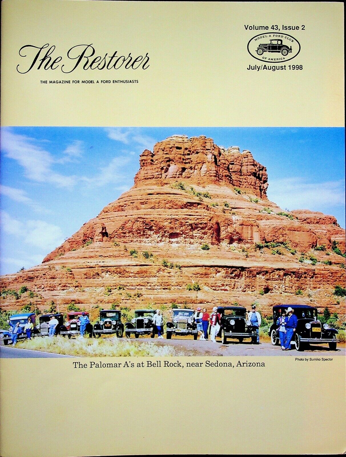 PALOMAR A\'S AT BELL ROCK - THE RESTORER CAR MAGAZINE - MODEL A FORD CLUB, 1998