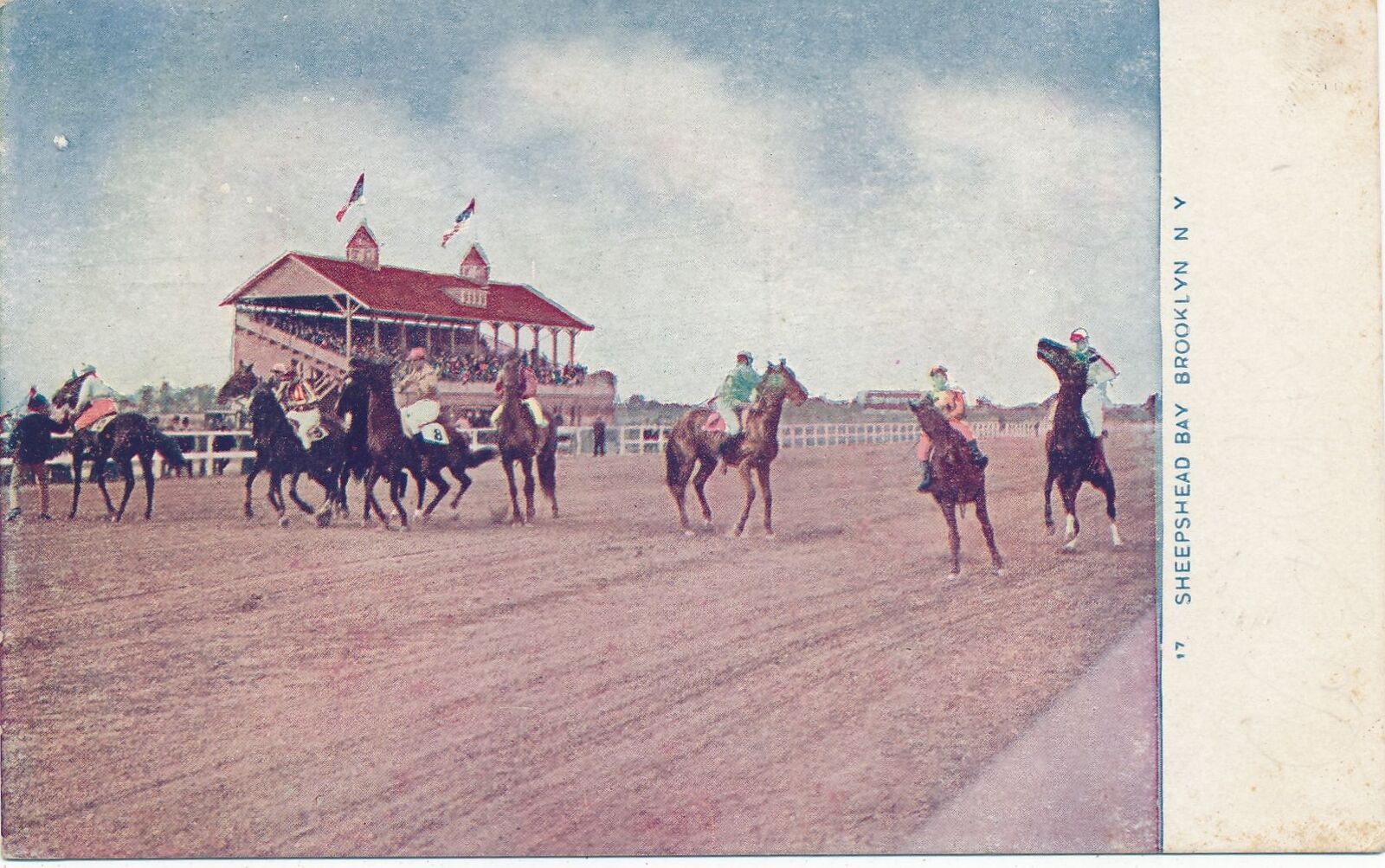 BROOKLYN NY - Sheepshead Bay Postcard - 1909
