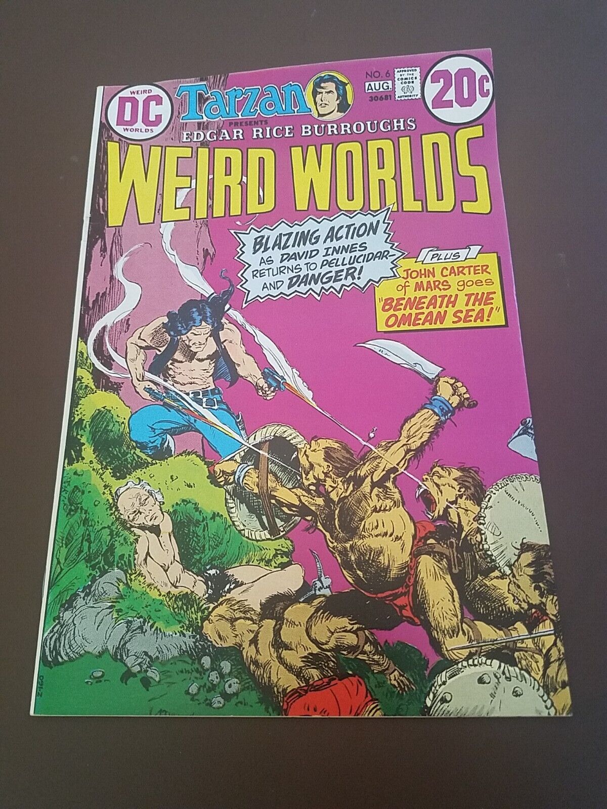 Tarzan presents Weird Worlds #6  DC 1973   JOHN CARTER OF MARS 