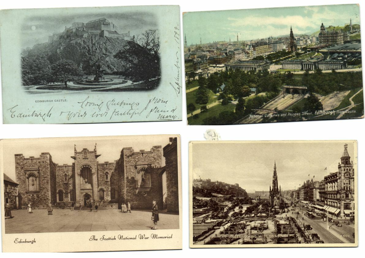 SCOTLAND UK EDINBURGH 42 Vintage Postcards Pre-1940 (L3327)