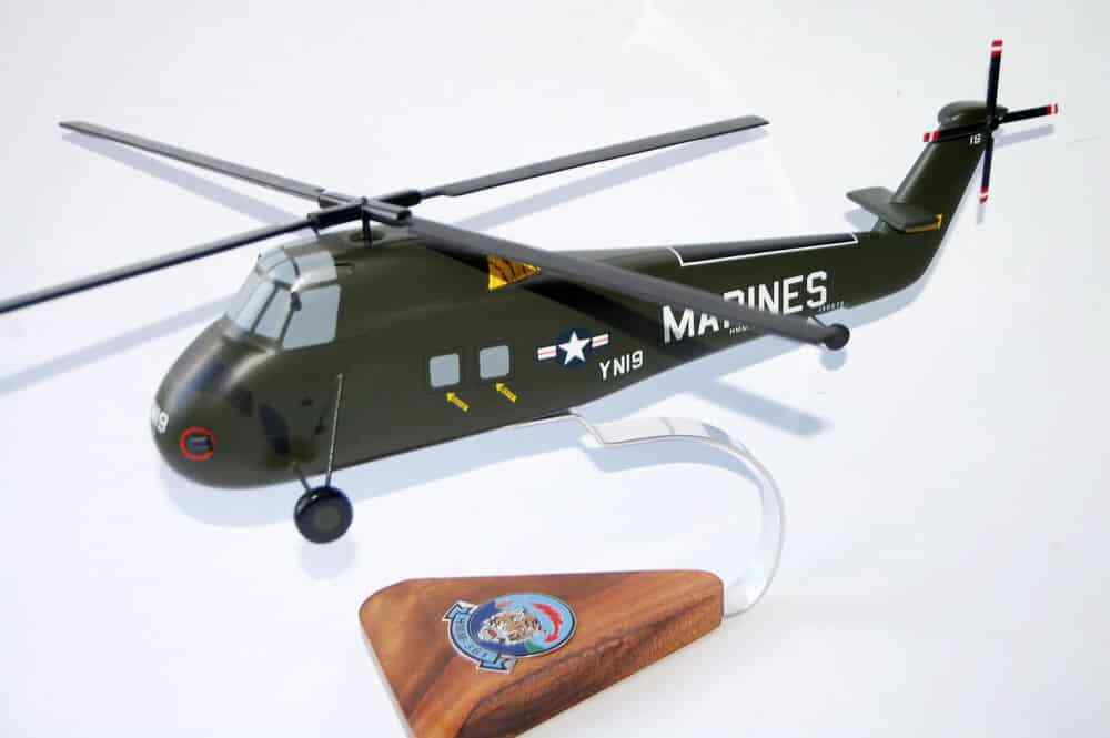 Sikorsky® H-34 HMM-361 “Flying Tigers” Model, Mahogany Scale Model