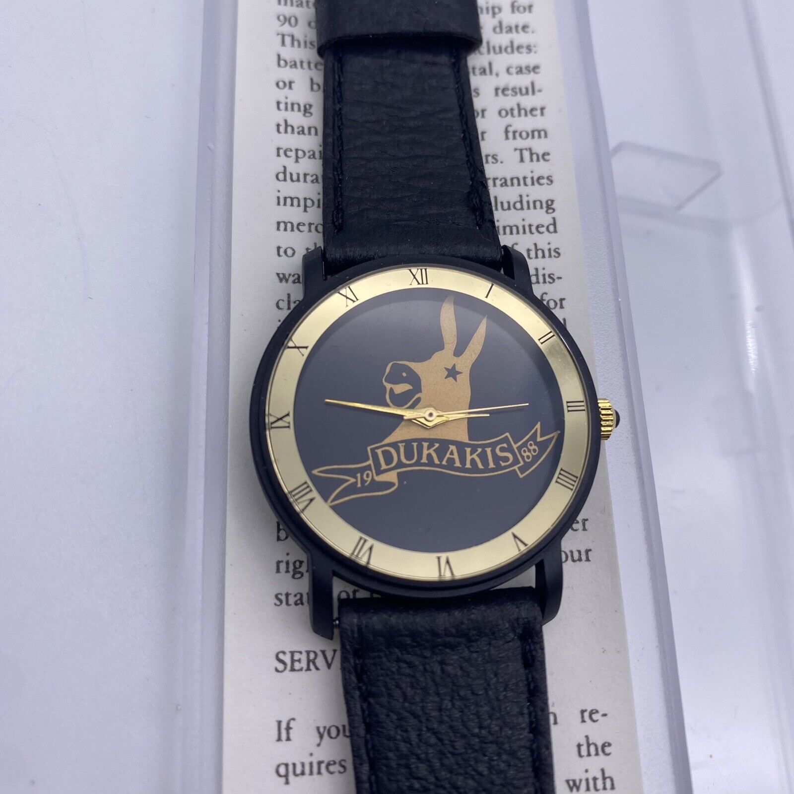 Vintage Michael Dukakis Watch 1988 Presidential Campaign Political