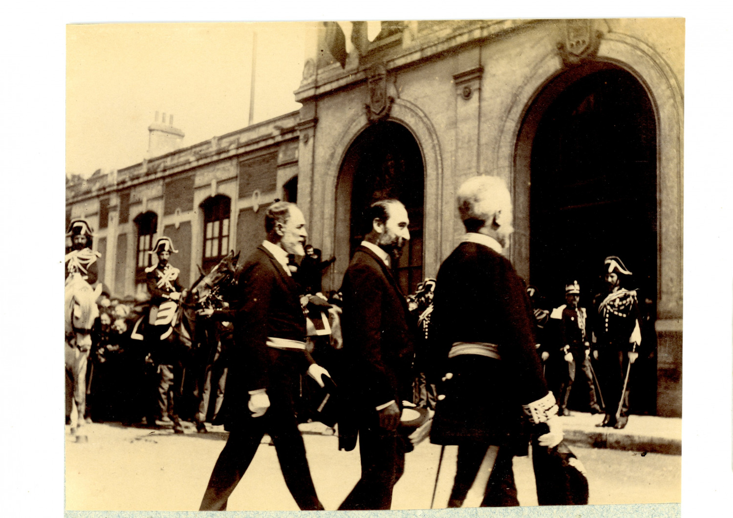 The President Carnot with Two Officials Provenance Paul Gers Personal Album