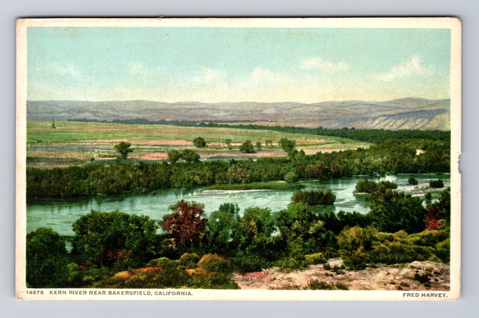 Bakersfield CA-California, Kern River, Antique, Vintage Postcard