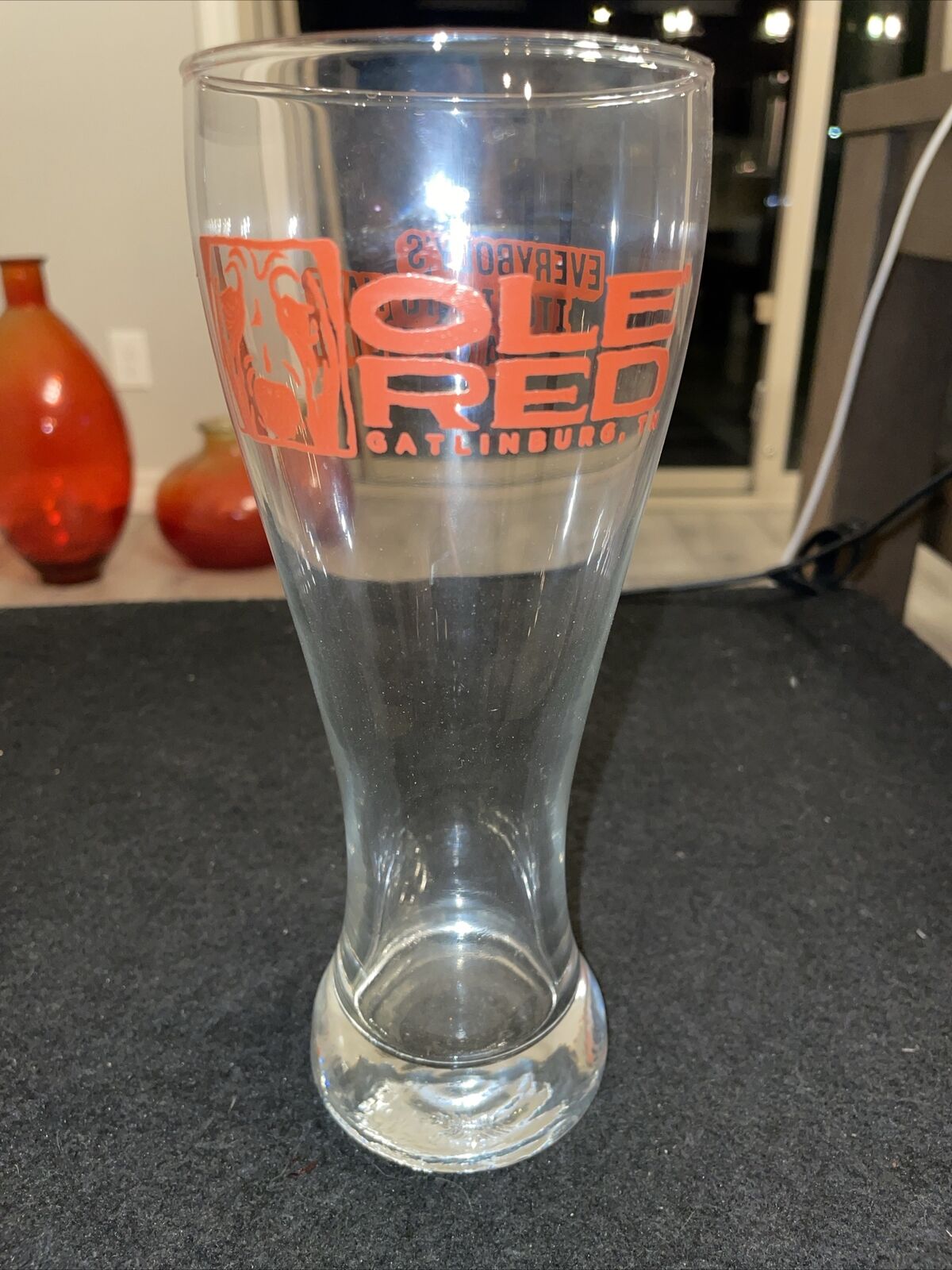 OLE RED Tall Beer Glass Gatlinburg Tennessee Everybody’s Itchin To Have A Little