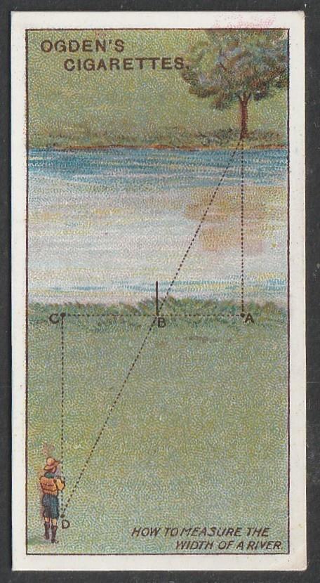 Ogden\'s, Boy Scouts, 1912, 2nd Series, Blue Backs, No 093, To Measure the Bre...