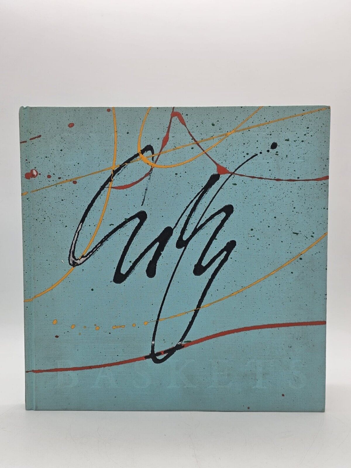 DALE CHIHULY - SIGNED AUTOGRAPH W/ PAINT ON BOOK COVER - BASKETS -  RARE