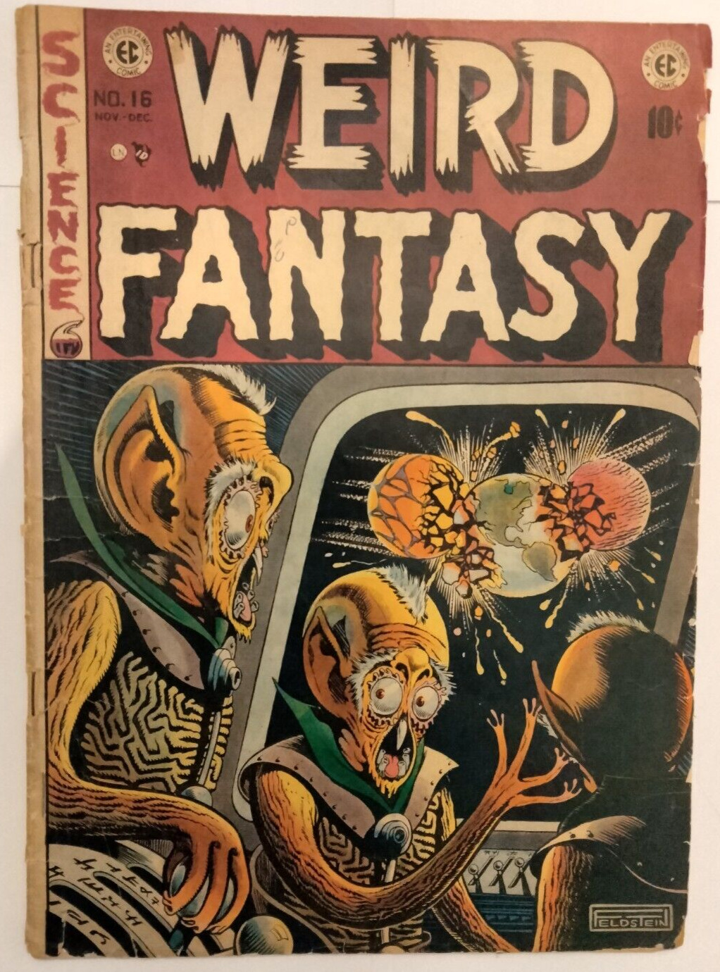 Weird Fantasy # 16 EC, Nov/Dec 1952 Condition: Good/Good-