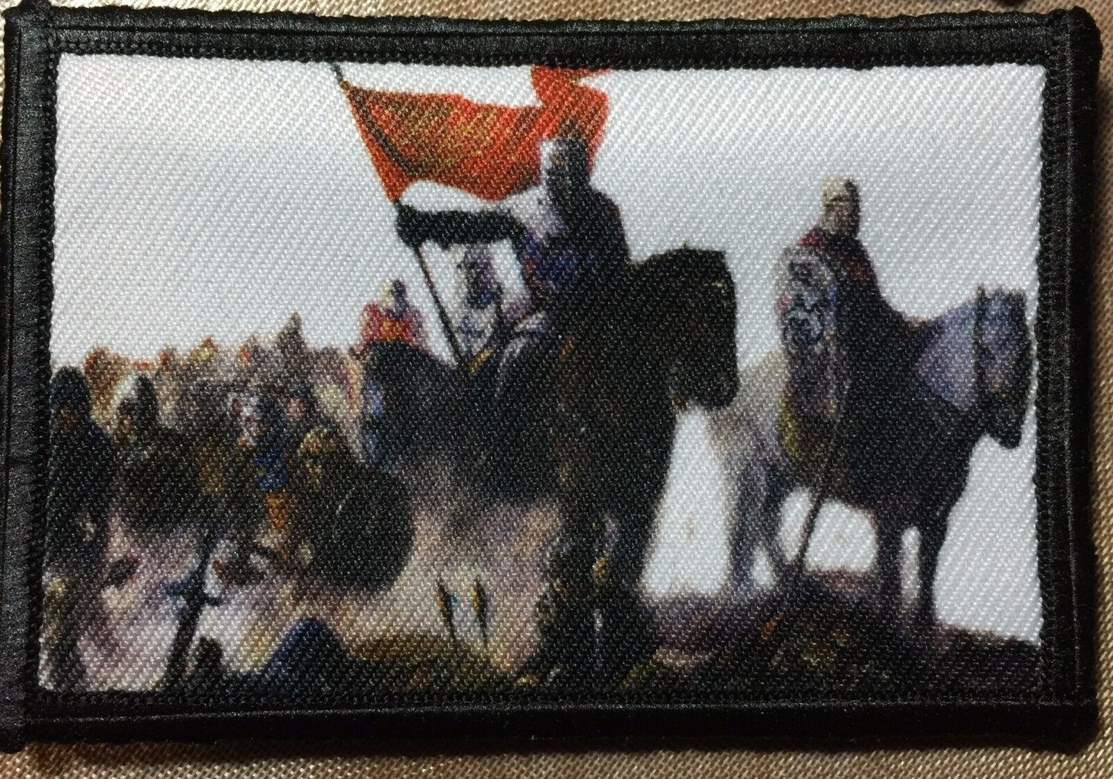 Crusader Knights Morale Patch Crusades Tactical Military USA Hook Badge Army 