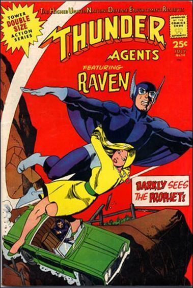 THUNDER Agents #14 VG; Tower | low grade - July 1967 Raven THUNDER Agents - we c
