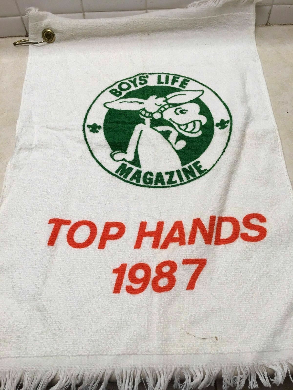 1987 Boy's Life Top Hands Towel