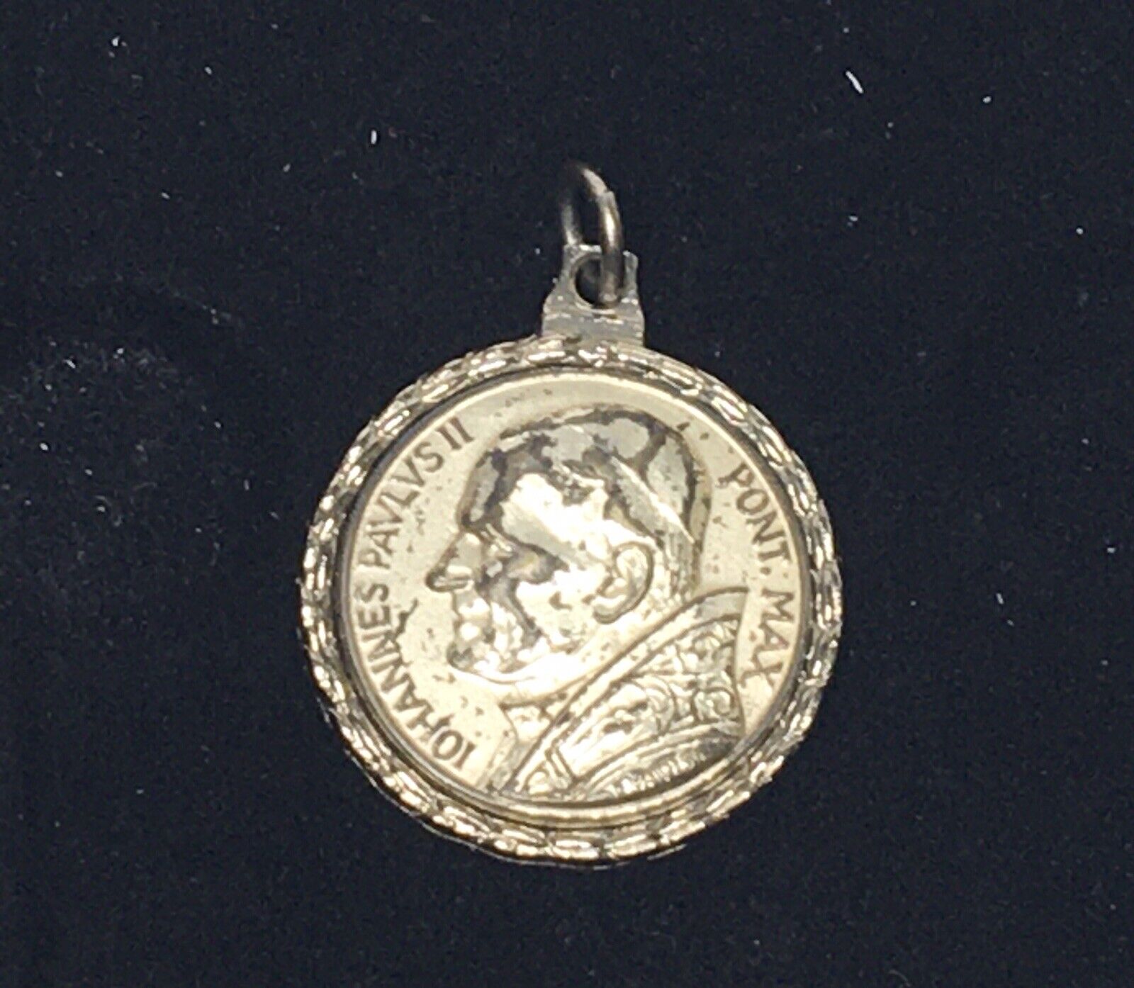John Paul II Metal Medallion Johannes Pavlvs II Pont. Max Without Chain