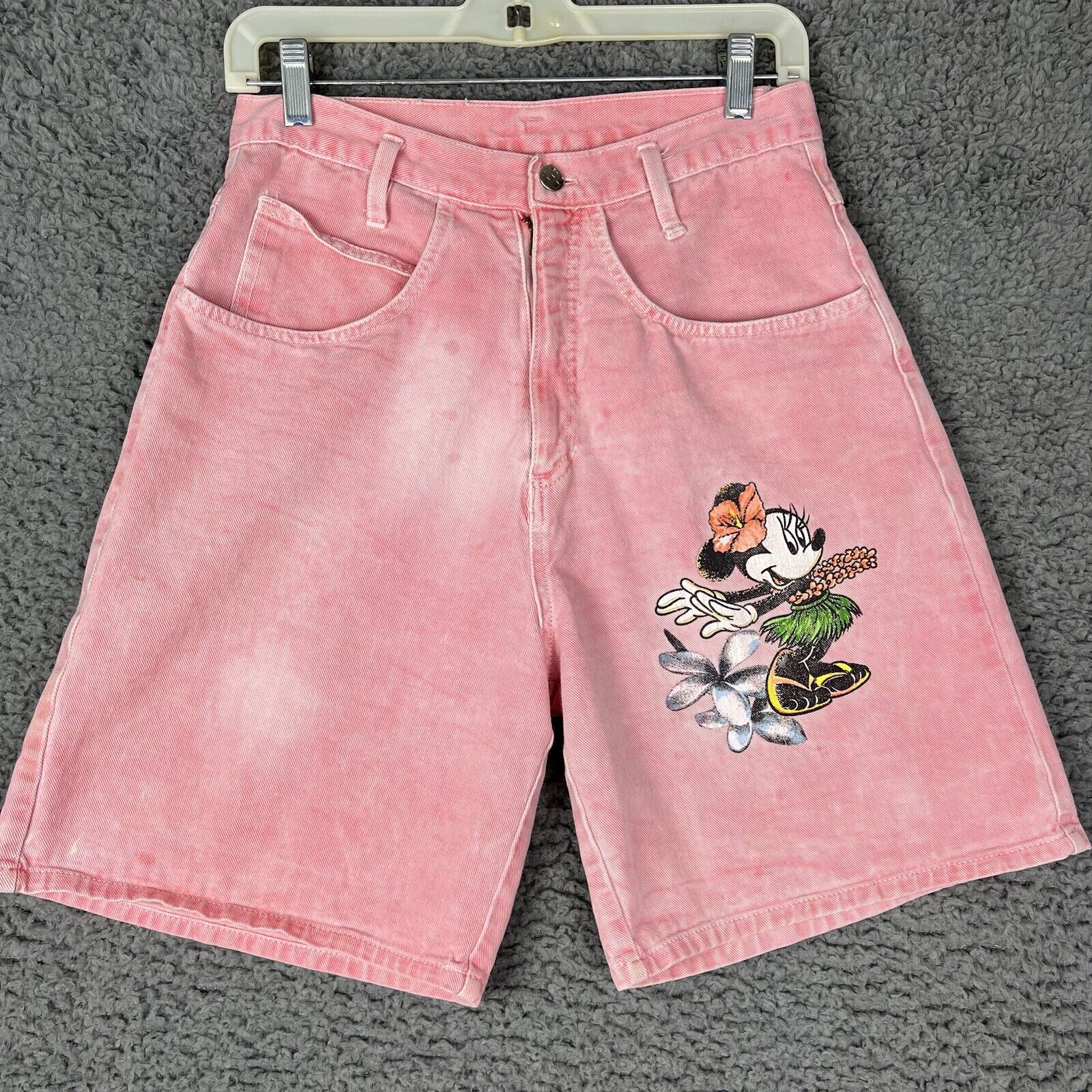 Vintage Disney Minnie Mouse Jerry Leigh Women Shorts Jr Size 7/8 High Waist-M