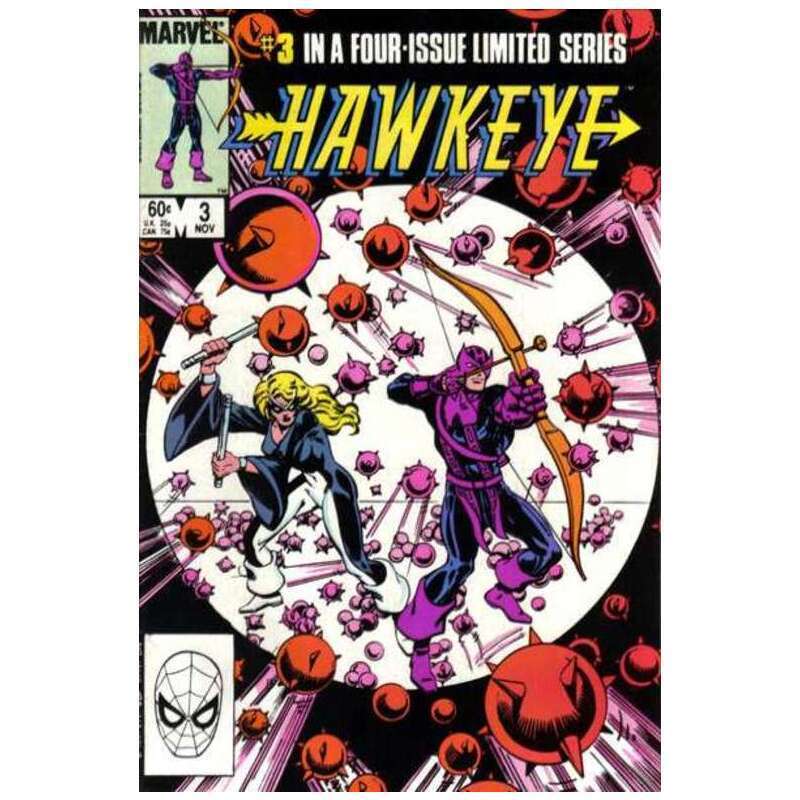 Hawkeye (1983 series) #3 in Near Mint minus condition. Marvel comics [i\