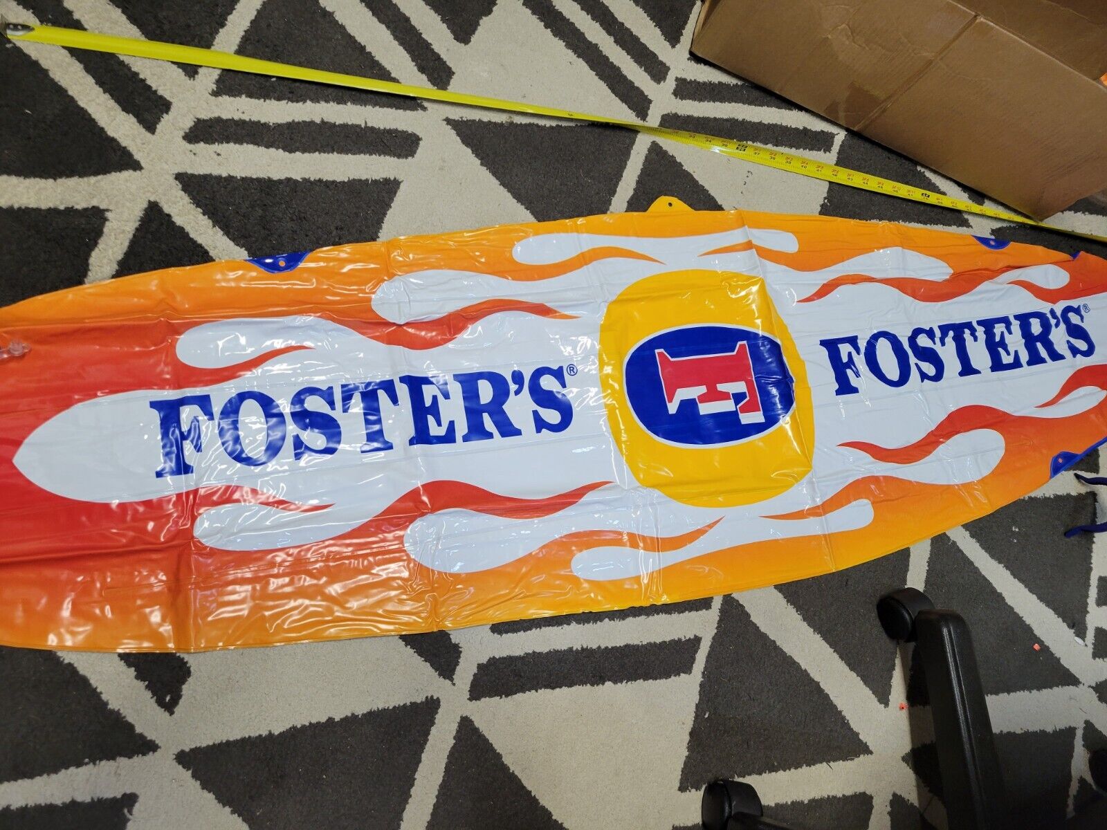 Inflatable Foster’s Lager Beer Surfboard Promo Advertising Bar Decoration Rare