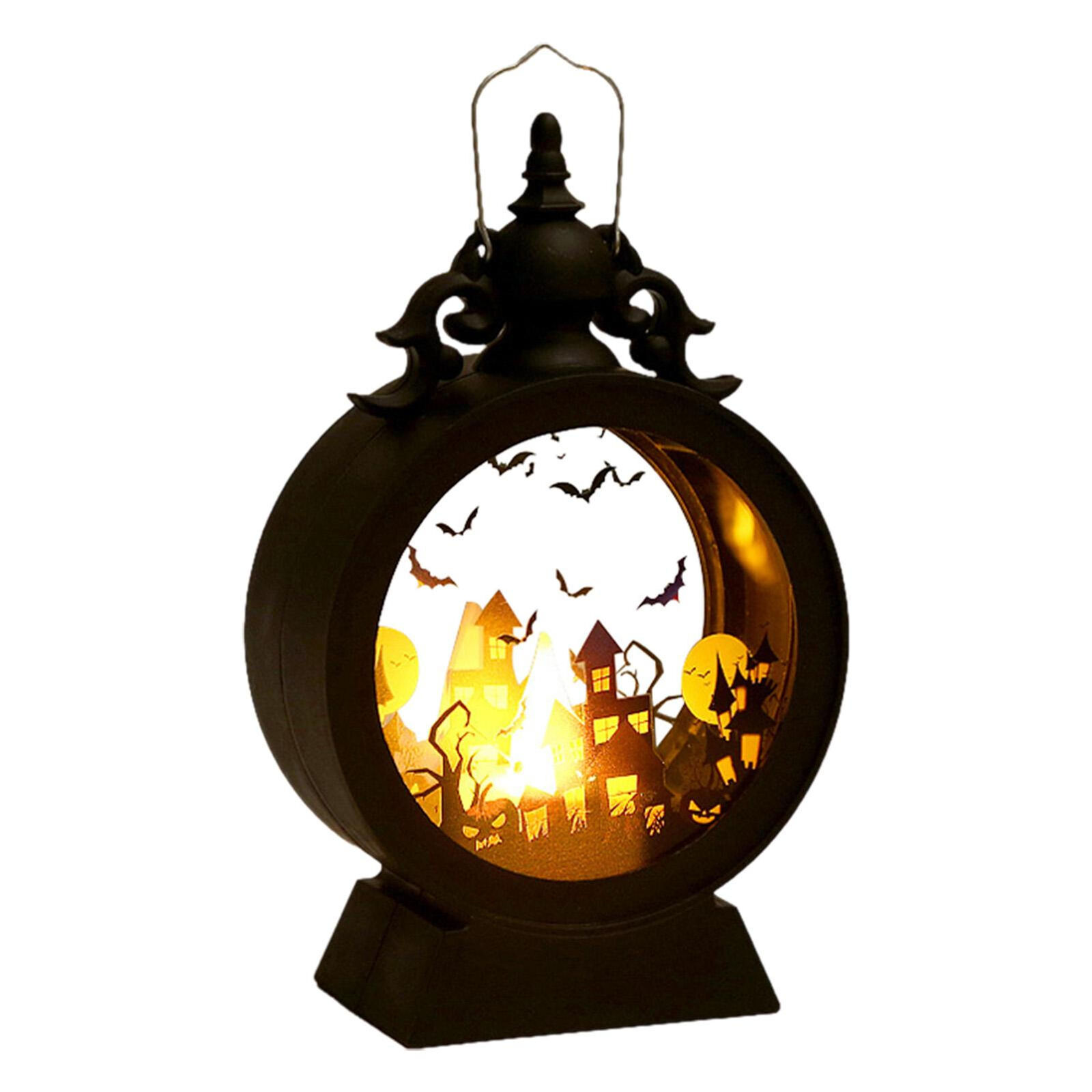 Halloween LED Lamp Decorative Gothic Vintage LED Lantern Hanging Decor