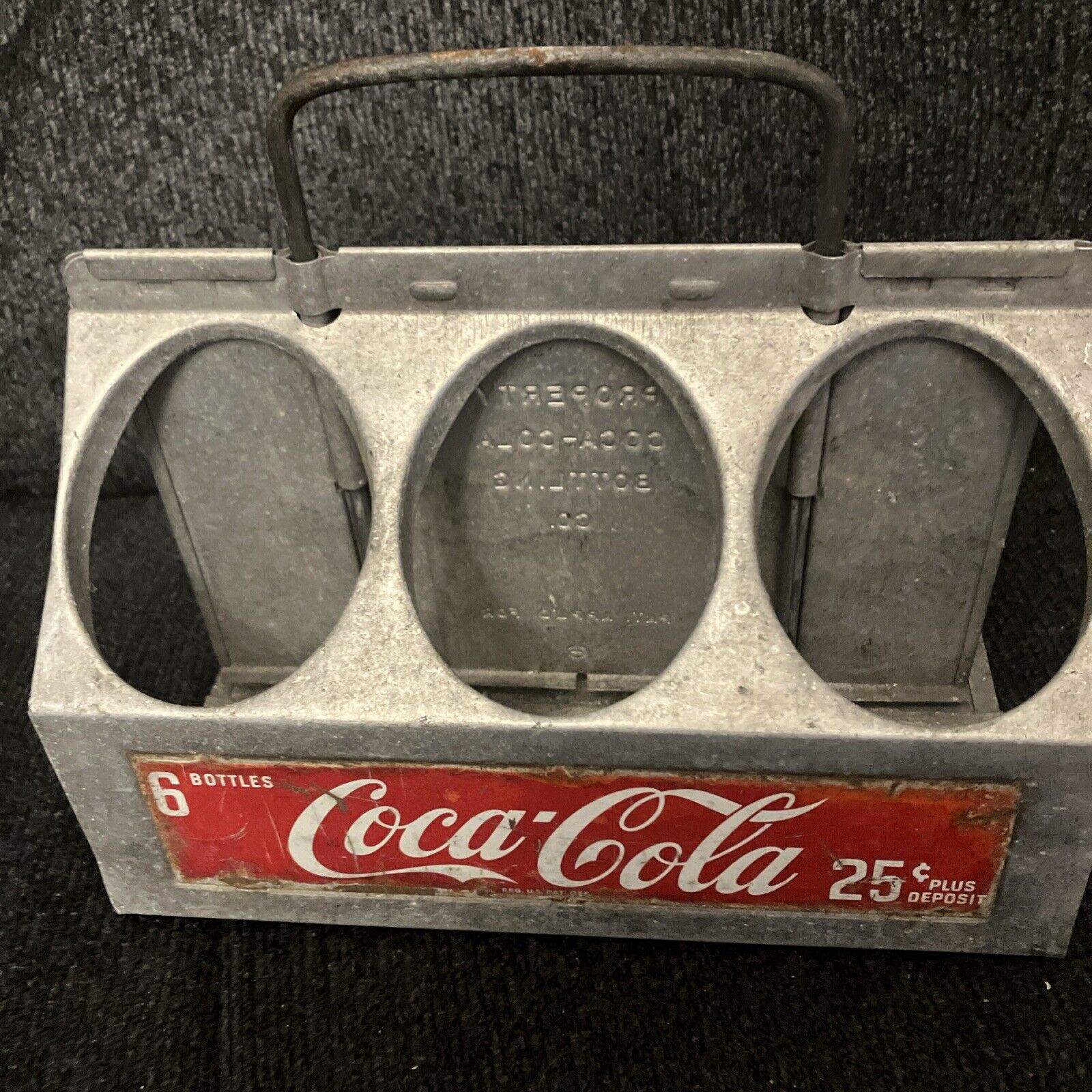 Vintage 1950’s Coca-cola Aluminum Six Pack Caddy