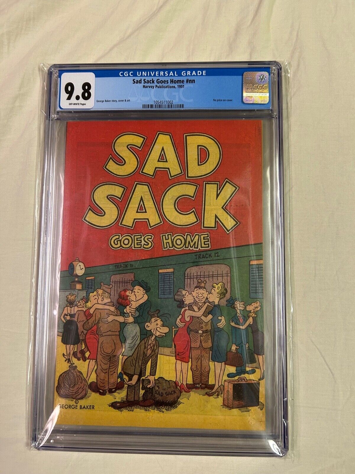 GOLDEN AGE COMIC SAD SACK GOES HOME 1951 ONLY TWO COMICS GRADED THIS HIGH 9.8