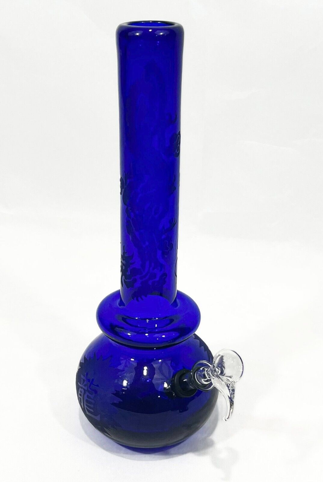 Inhale®️  Bubble Soft Glass Water Pipe. H: 12”