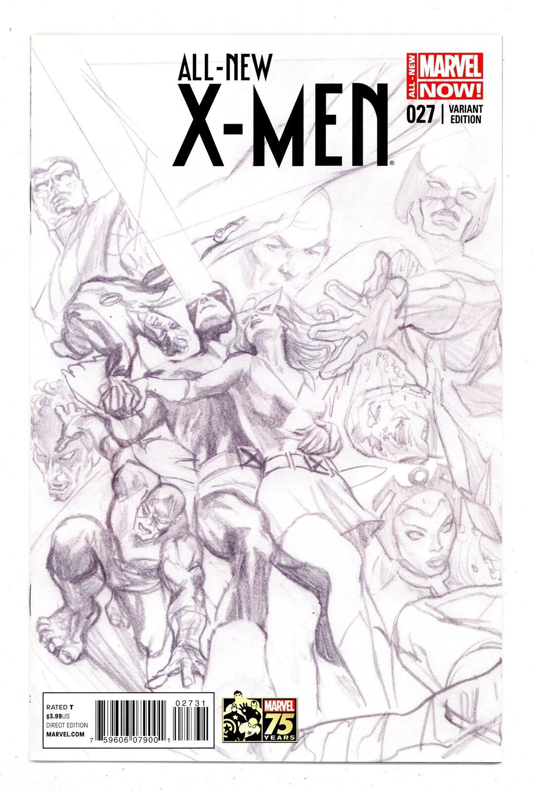 All New X-Men #27C Ross Sketch 1:300 Variant NM- 9.2 2014