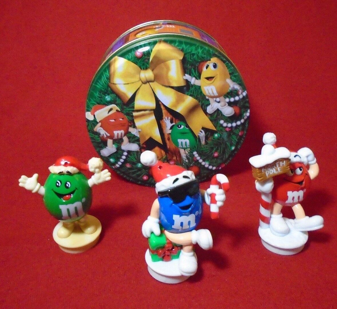 M&Ms Small Christmas Tin with 3 M&M Characters