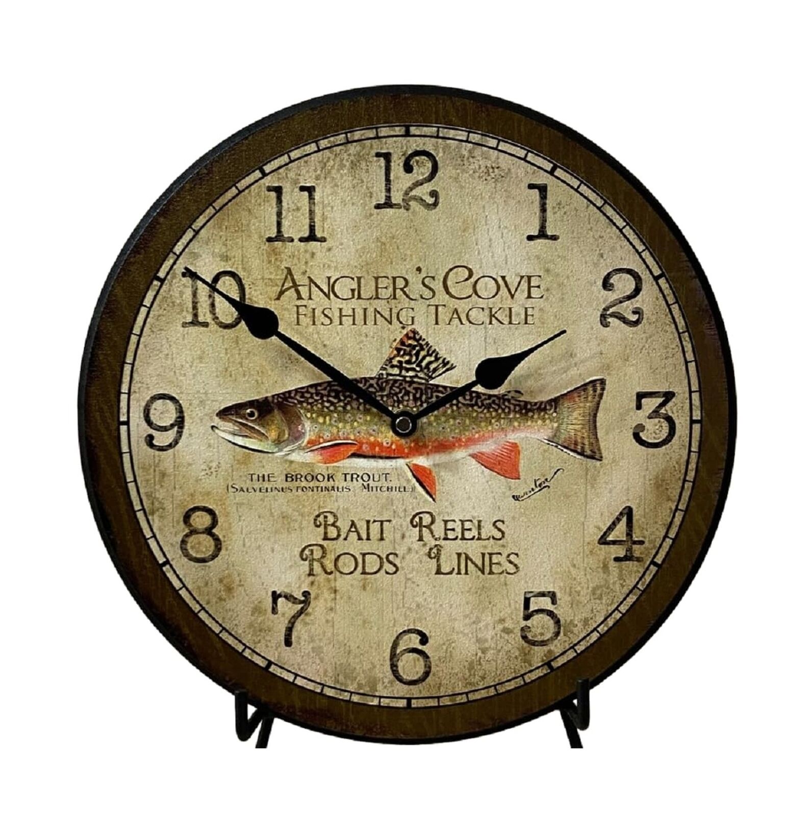 Fishing Wall Clock Ultra Quiet Quartz Mechanism | Hand Made in USA Beautiful ...