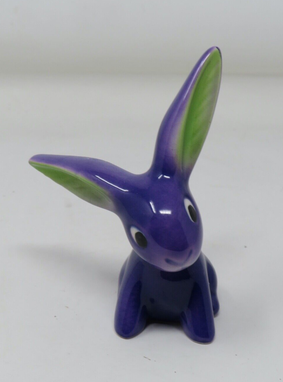 Vintage Goebel Purple  Rabbit Figurine West Germany Long Ear Bunny