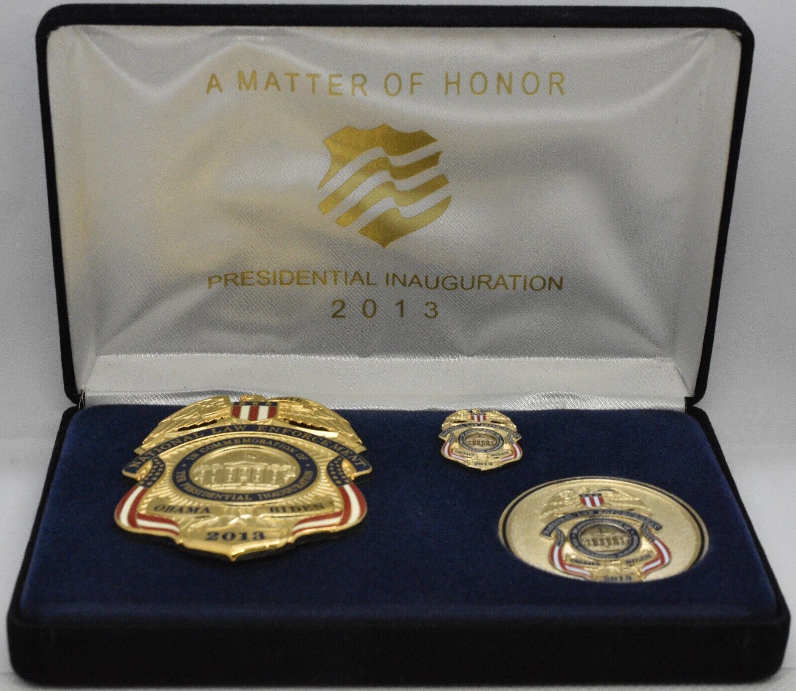 NLEO President Barack Obama Inauguration Badge Set 2013