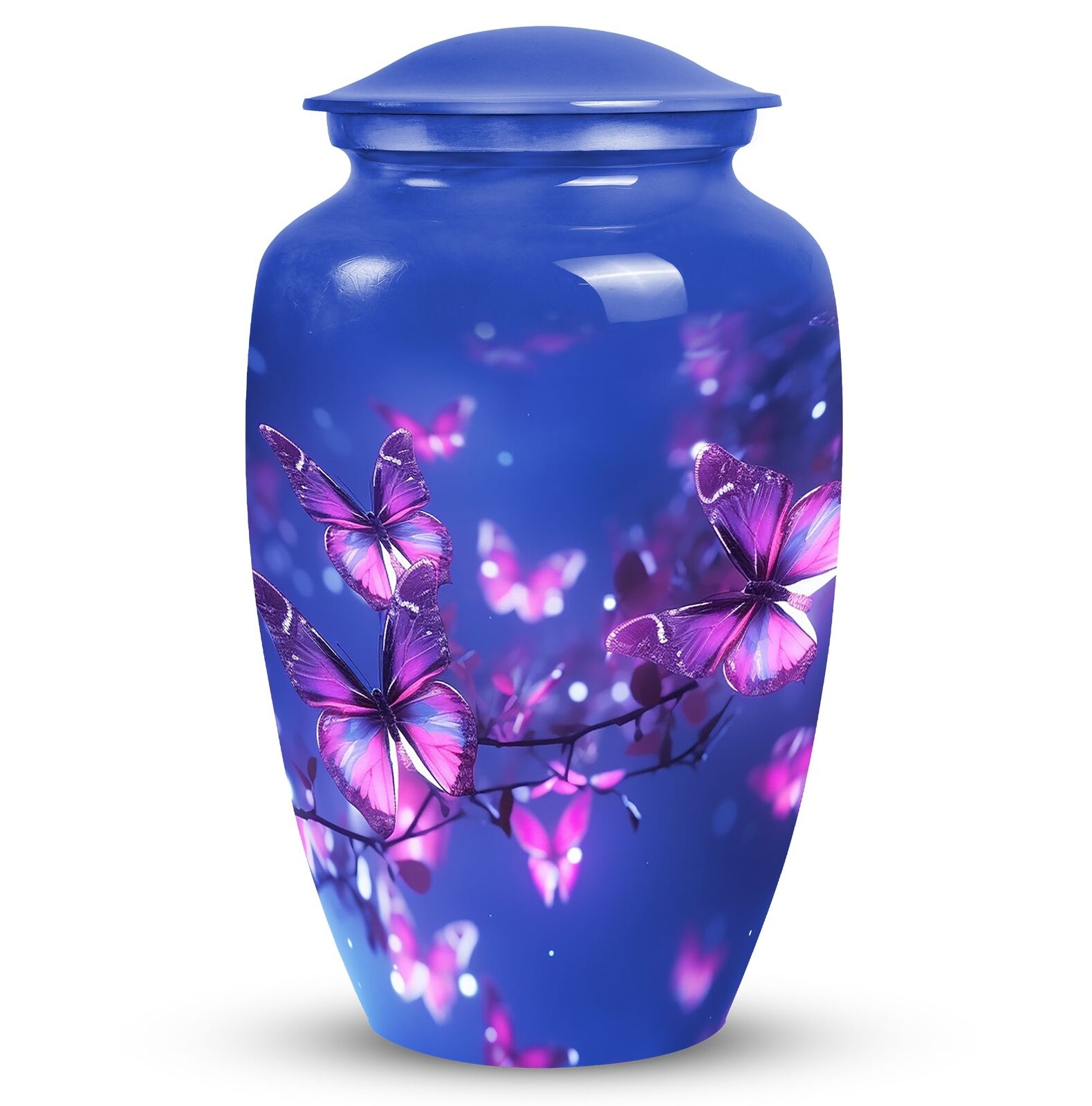 Purple Butterfly Cremation Urns Size 10inch