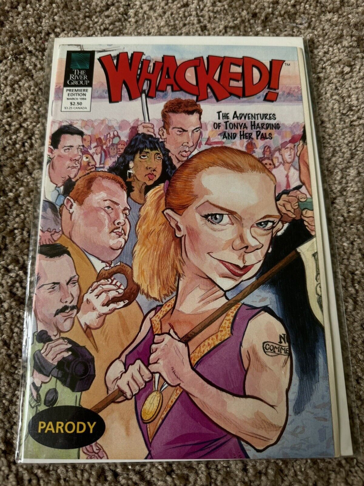 Whacked The Adventures of Tonya Harding #1 Comic Book Premiere Edition Mar 1994