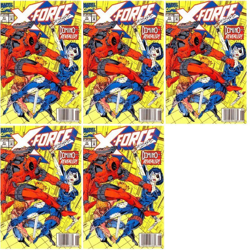 X-Force #11 Newsstand Cover Marvel Comics - 5 Comics