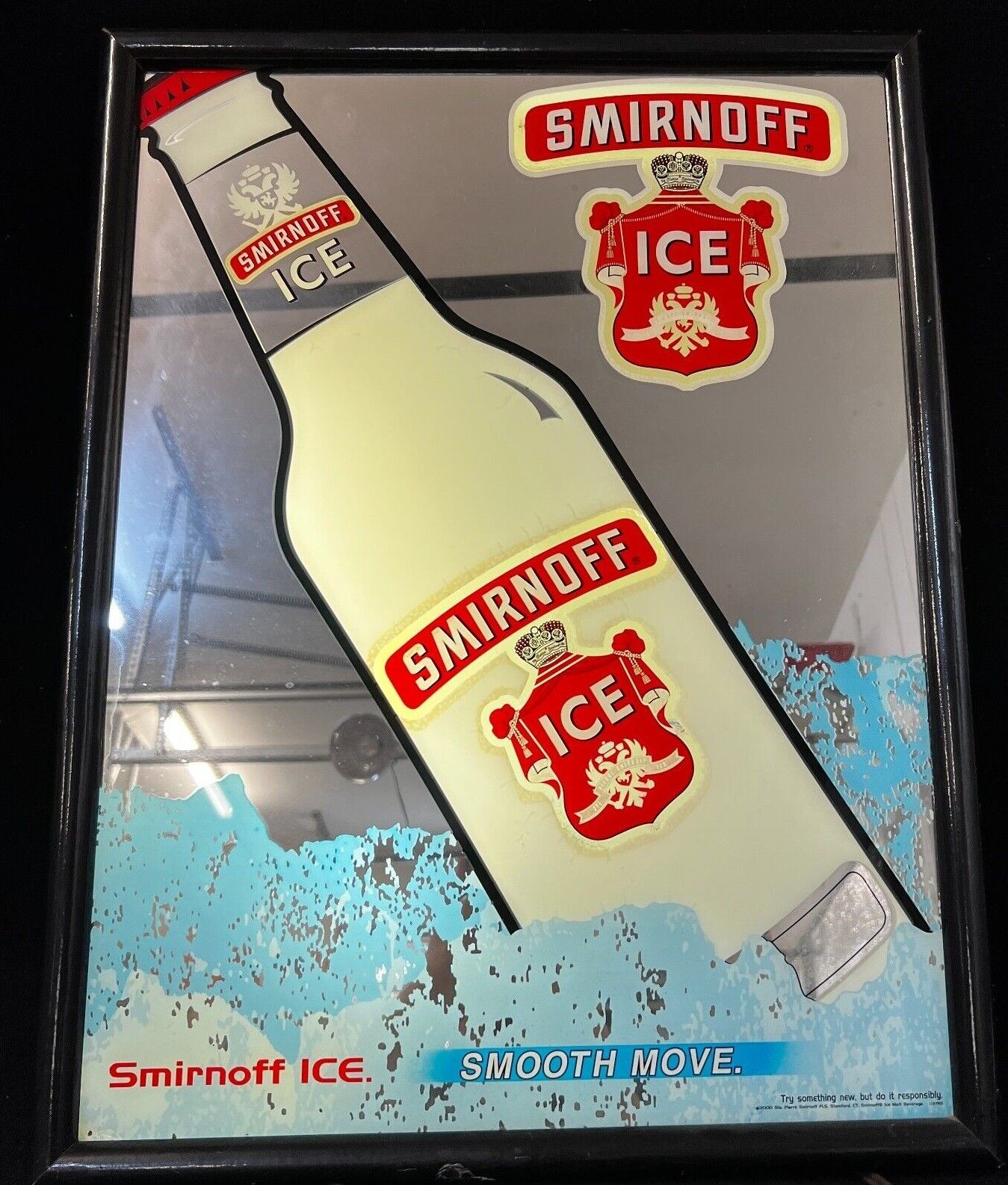 SMIRNOFF ICE Mirror Bottle Sign Light 25\