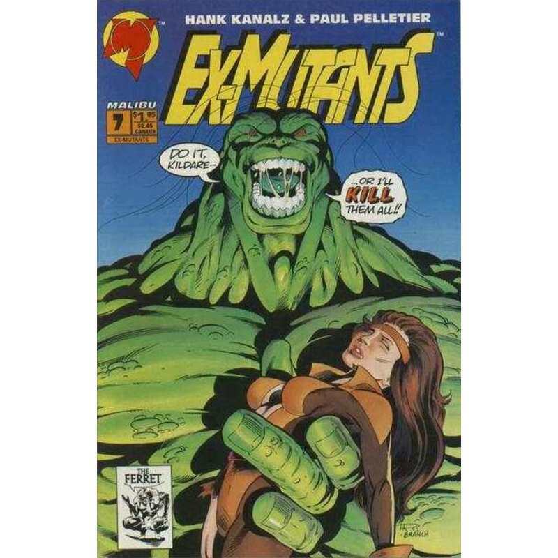 Ex-Mutants #7  - 1992 series Malibu comics VF+ Full description below [g}