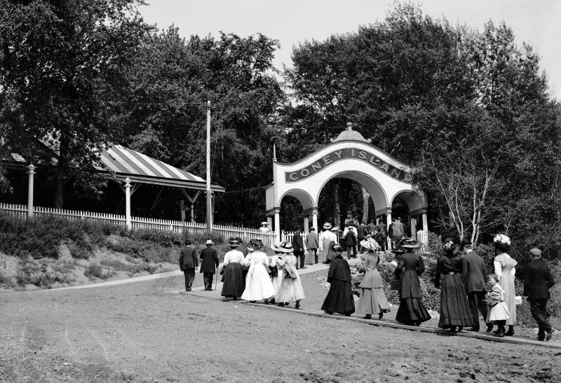1900-15 Coney Island Entrance, Cincinnati Vintage Photograph 13\