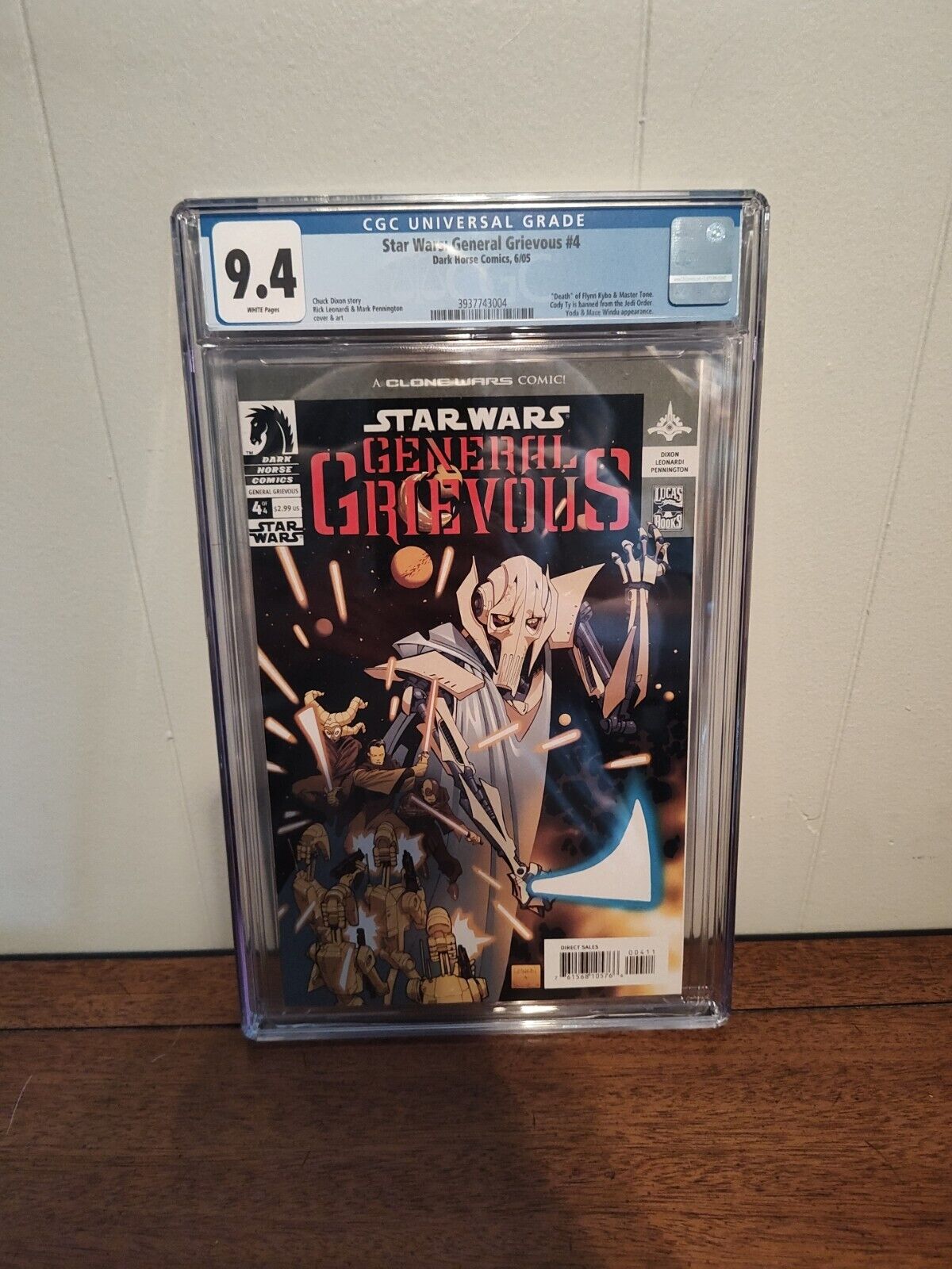 2005 Star Wars General Grievous #4 Cgc Comics 9.4
