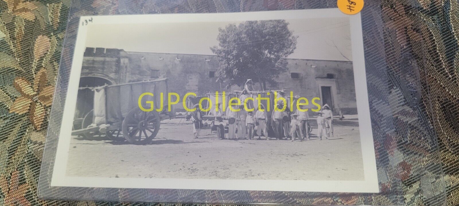 HBH VINTAGE PHOTOGRAPH Spencer Lionel Adams 134 GROUP OF CHILDREN AND CARTS