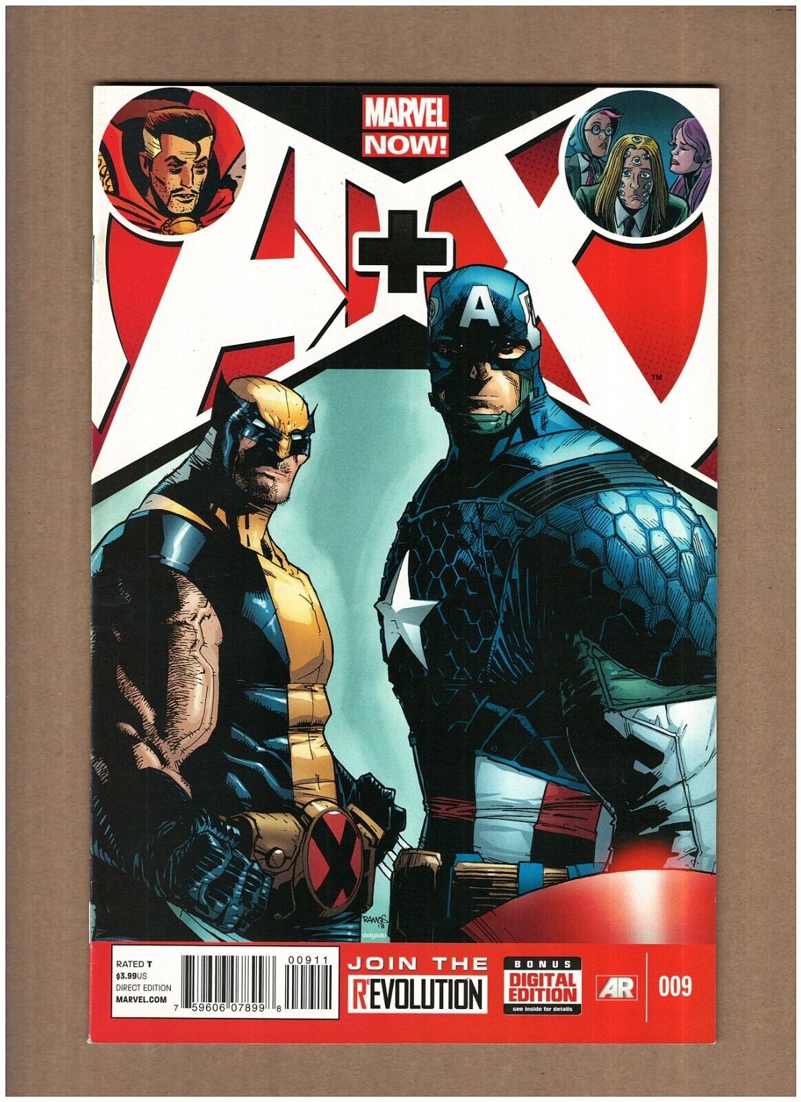 A+X #9 Marvel Comics 2013 Avengers X-Men Wolverine Captain America NM- 9.2