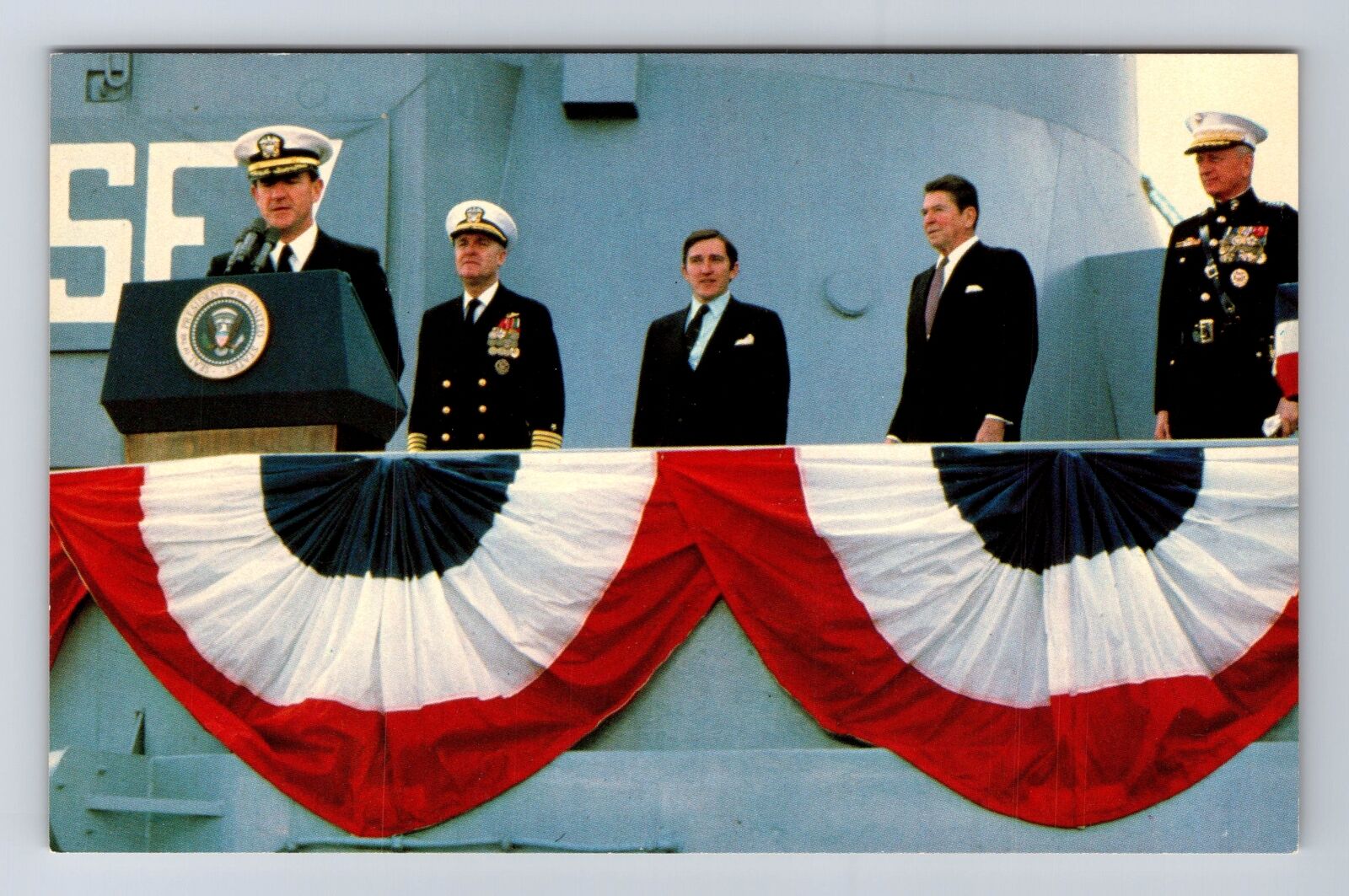 Long Beach NJ-New Jersey, USS New Jersey, Naval Shipyard, Vintage Postcard