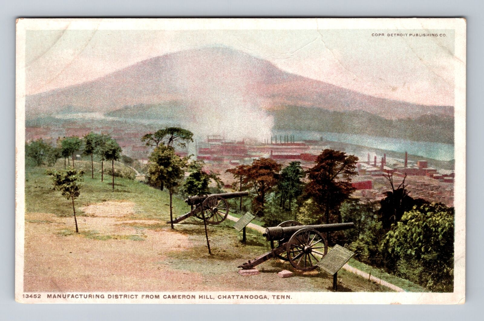 Chattanooga TN-Tennessee, Manufacturing District Cameron Hill Vintage Postcard