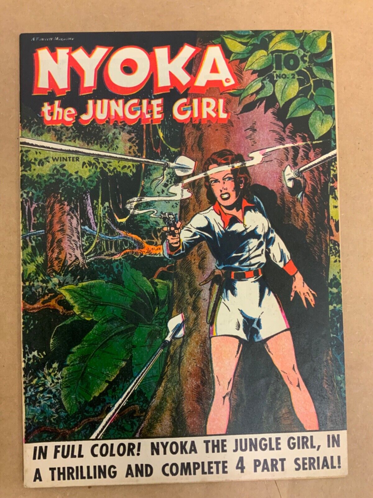 NYOKA the Jungle Girl #1 (cover Says #2) 1945 Fawcett BEAUTIFUL COPY